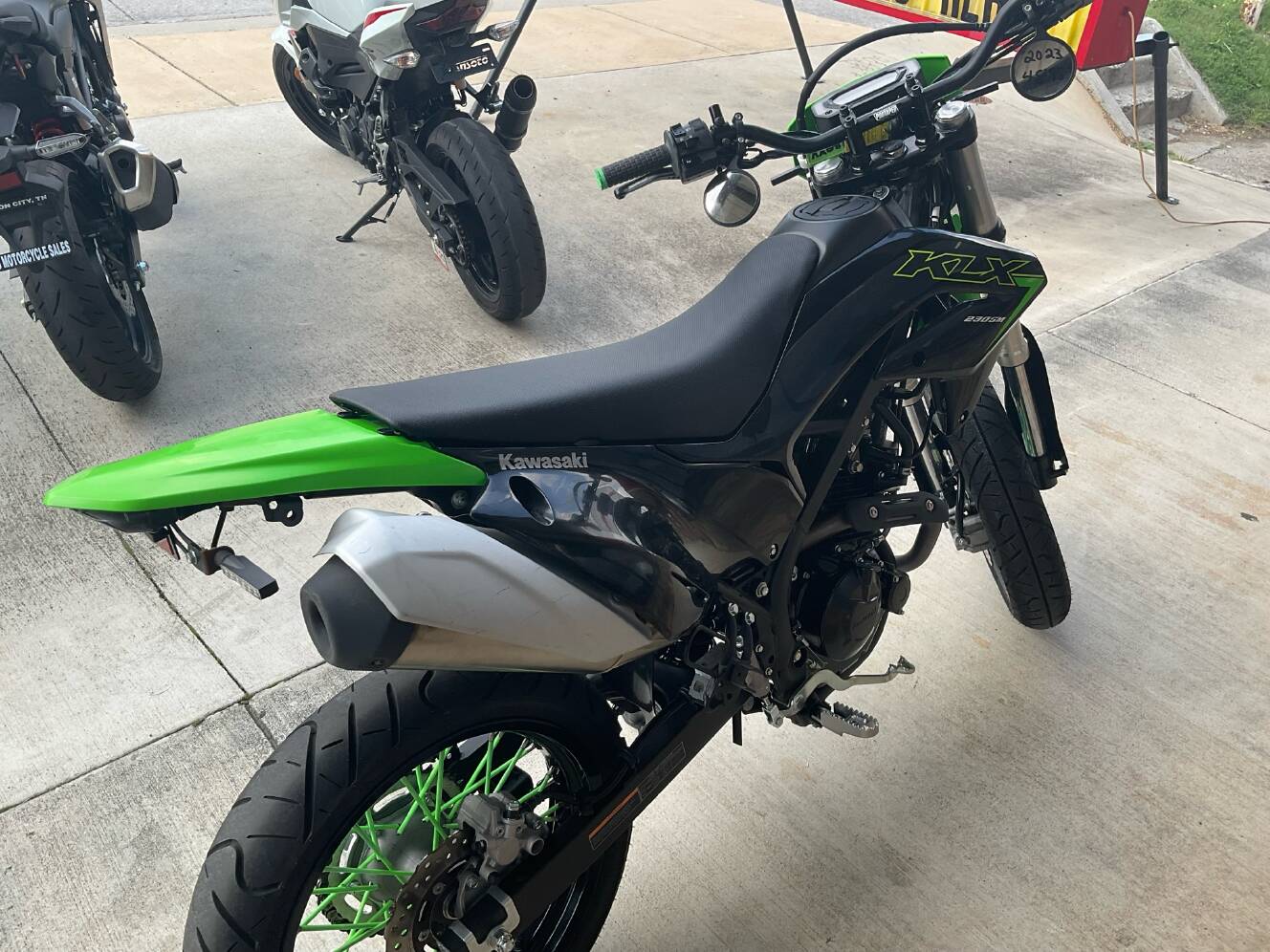 A photo of this 2023 Kawasaki KLX 230SM