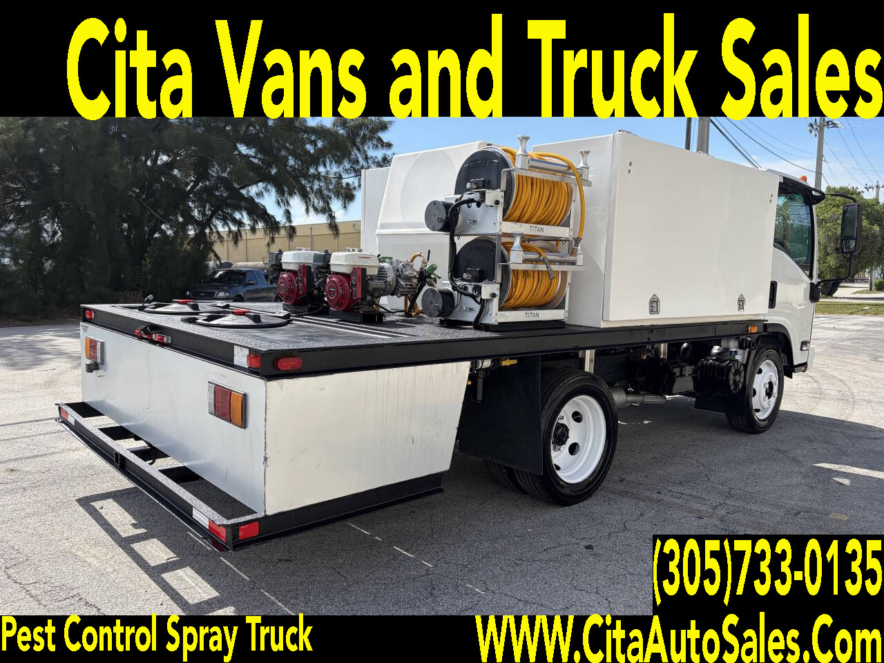 2015 ISUZU NPR HD LANDSCAPE PEST CONTROL SPRAY TRUCK in Miami, FL