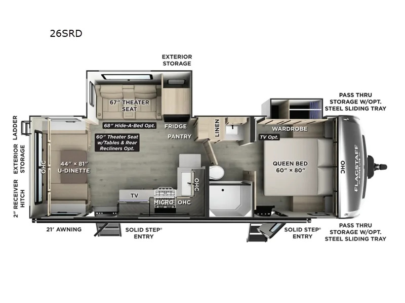 2026 Forest River Rv Flagstaff Super Lite 26SRD in sumrall MS