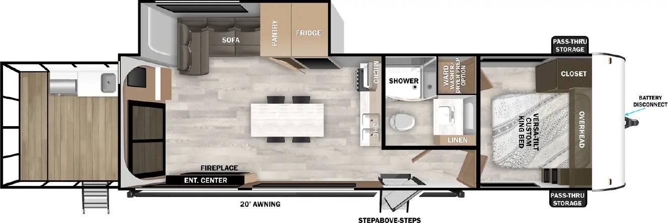 A photo of this 2025 Forest River Salem 32VERANDA
