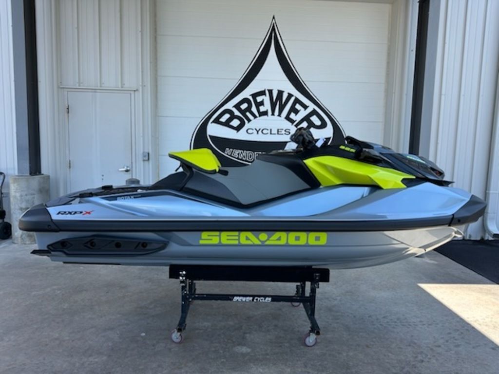 2025 Sea-Doo RXP-X 325 iBR Ice Metal / Manta Green X 325 in Henderson, NC