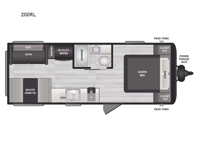 A photo of this 2024 Keystone Rv Hideout 200RL