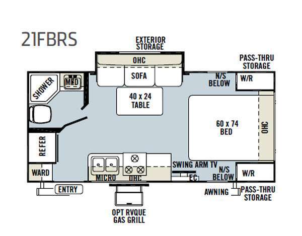 2013 Forest River Rv Flagstaff Micro Lite 21FBRS in peninsula OH
