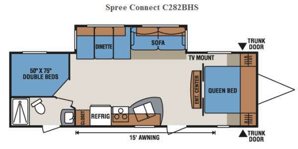 2014 Kz Spree Connect C282BHS in fremont OH