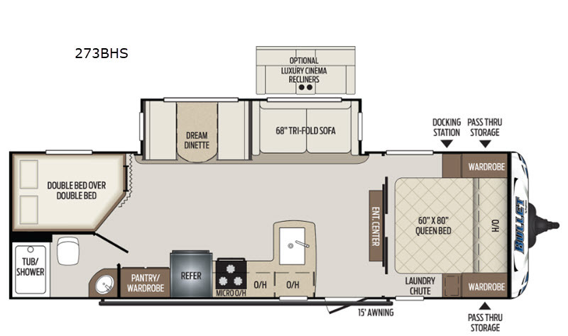 2020 Keystone Rv Bullet 273BHS in columbia city IN