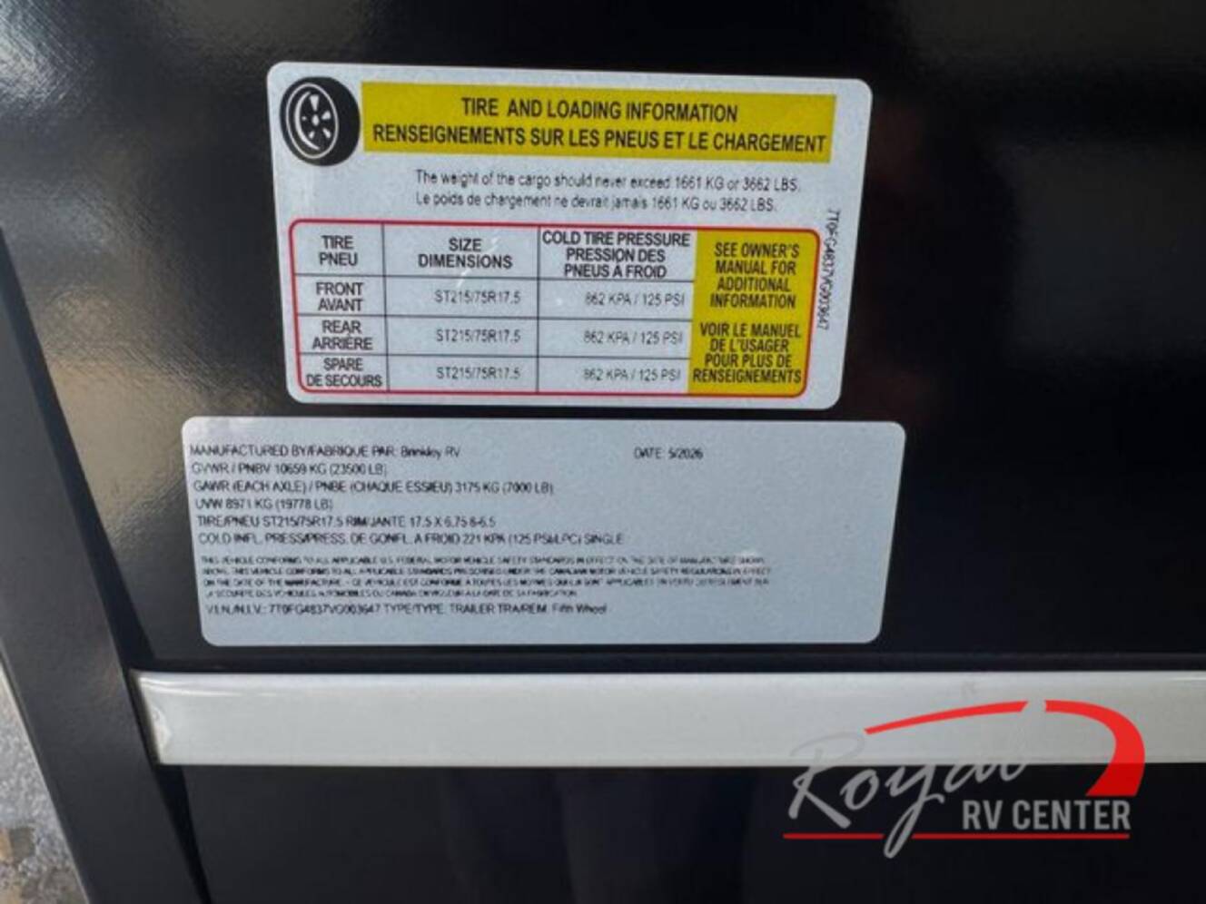A photo of this 2027 Brinkley Model G 4150