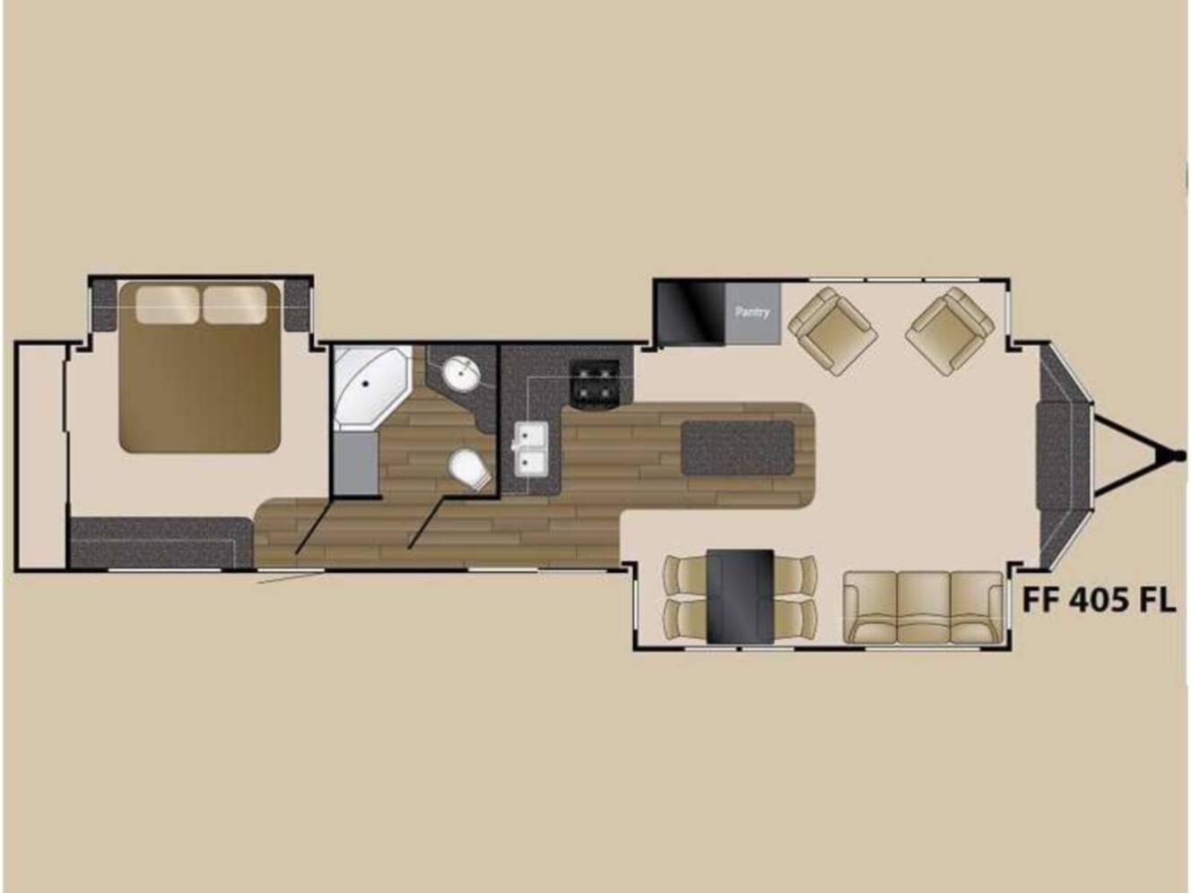 A photo of this 2015 Heartland Fairfield 405FL