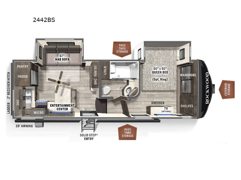 2022 Forest River Rv Rockwood Ultra Lite 2442BS in clute TX