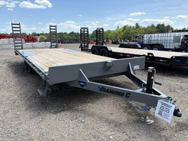 2025 DIAMOND C 8.5X22 7K Deckover Equipment Trailer W/ 60 Flip-K in Turner, ME