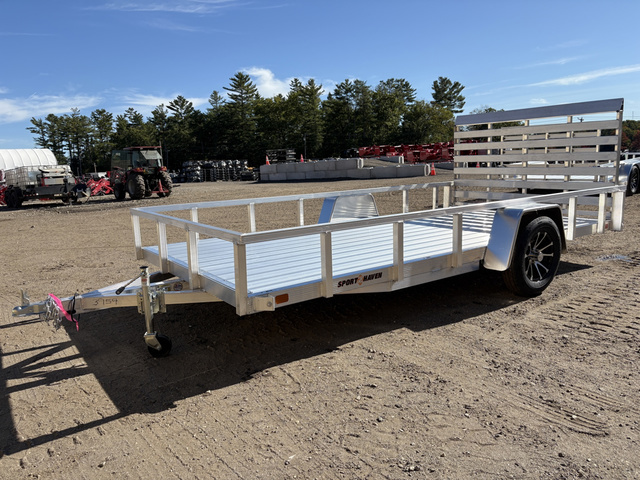 2026 SPORT HAVEN 7X14 3K Aluminum Utility Trailer W/Aluminum Deckin in Turner, ME
