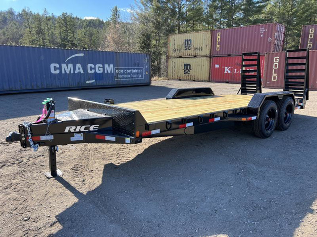 2025 RICE 7X20 16K Powder Coated Equipment Hauler W/Spare Mo in Turner, ME