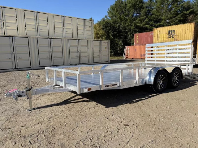 2026 SPORT HAVEN 7X16 7K Tandem Aluminum Utility Trailer W/Aluminum in Turner, ME