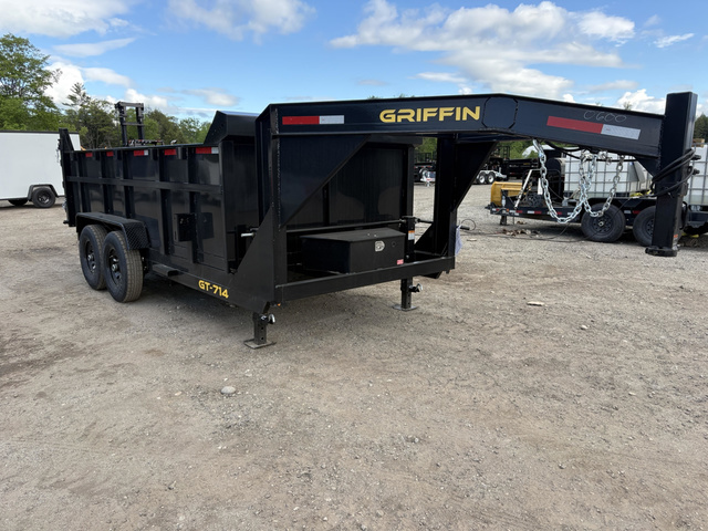 2026 GRIFFIN 7X14 14K Powder Coated Gooseneck Dump Trailer W/ 3 in Turner, ME