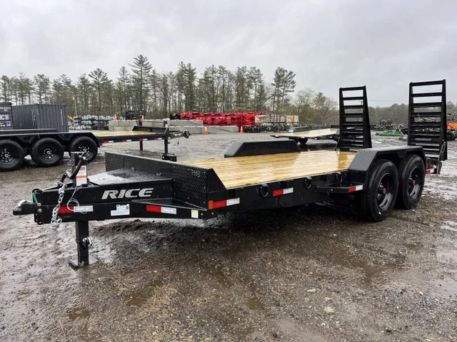 2025 RICE 7X18 16K Equipment Trailer W/ Spare Mount, Stand U in Turner, ME