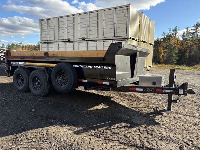 2026 SOUTHLAND 7X14 17.4K Dump Trailer W/ Side Steps, 3-Way Gate in Turner, ME