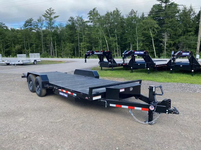 2026 SURE-TRAC 7X20 Powder Coated 14K Steel Deck Power Tilt Equip in Turner, ME