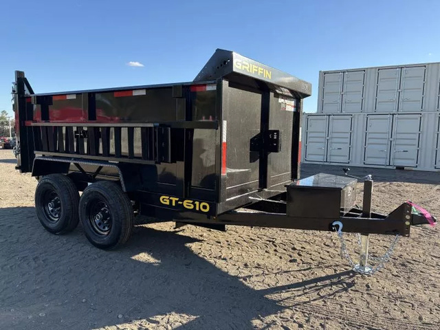 2026 GRIFFIN 6X10 10K Powder Coat Hydraulic Dump Trailer W/36 in Turner, ME