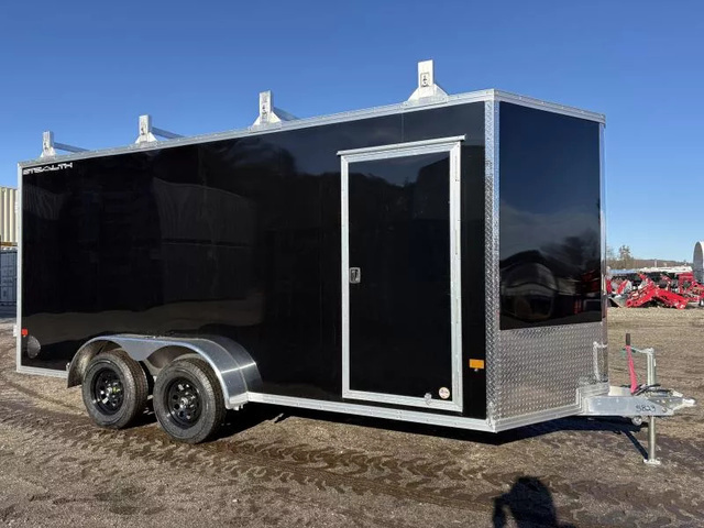2026 STEALTH 7X16 Aluminum Enclosed Cargo W/Deluxe Ladder Racks in Turner, ME