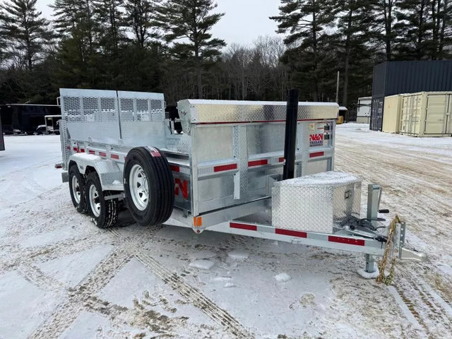 2026 N&N 7X14 Galvanized 15K Dump Trailer W/Combo Gate & Ma in Turner, ME