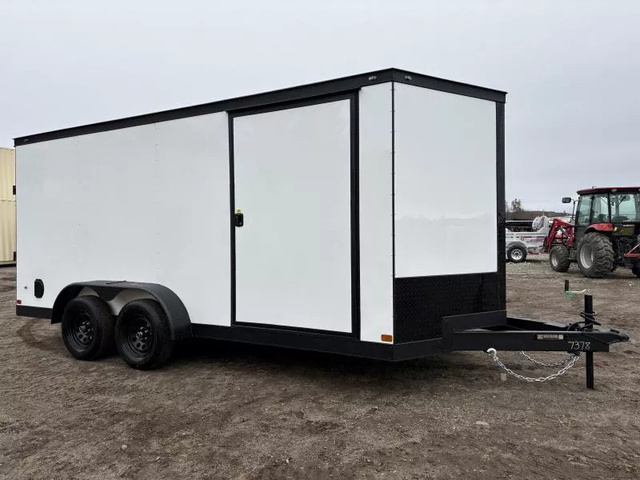 2026 COVERED WAGON 7X16 Enclosed Cargo Trailer W/Blackout Package & P in Turner, ME