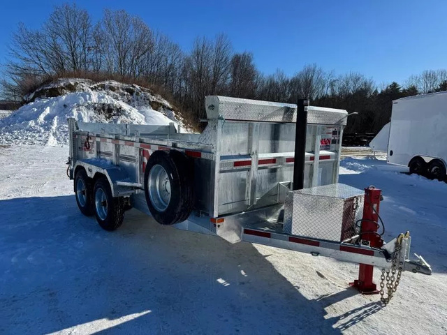 2026 N&N 7X14 Galvanized 17.6K Dump Trailer W/Hydraulic Jac in Turner, ME