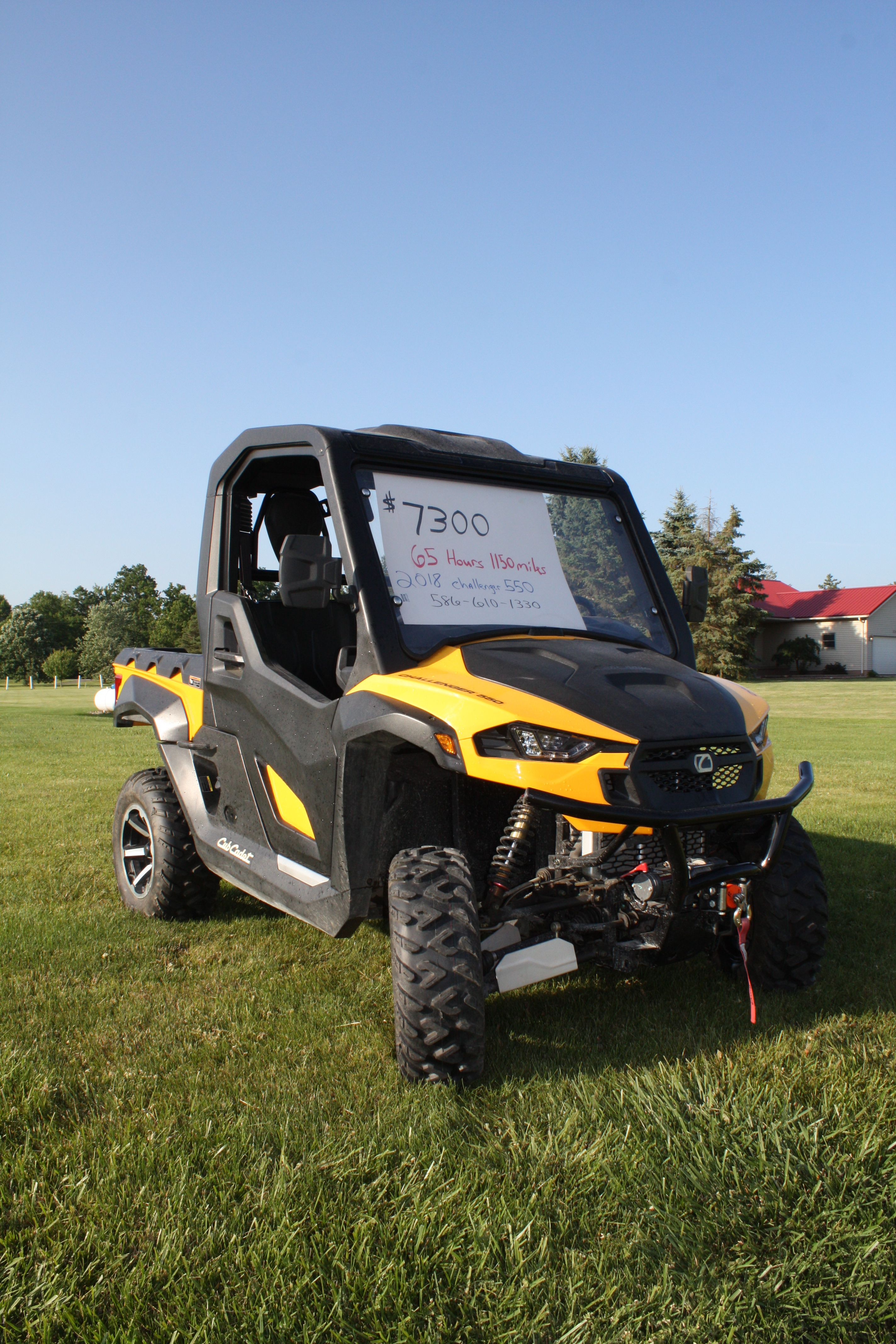 2018 Cub Cadet CHALLENGER 550 in riley twp. MI