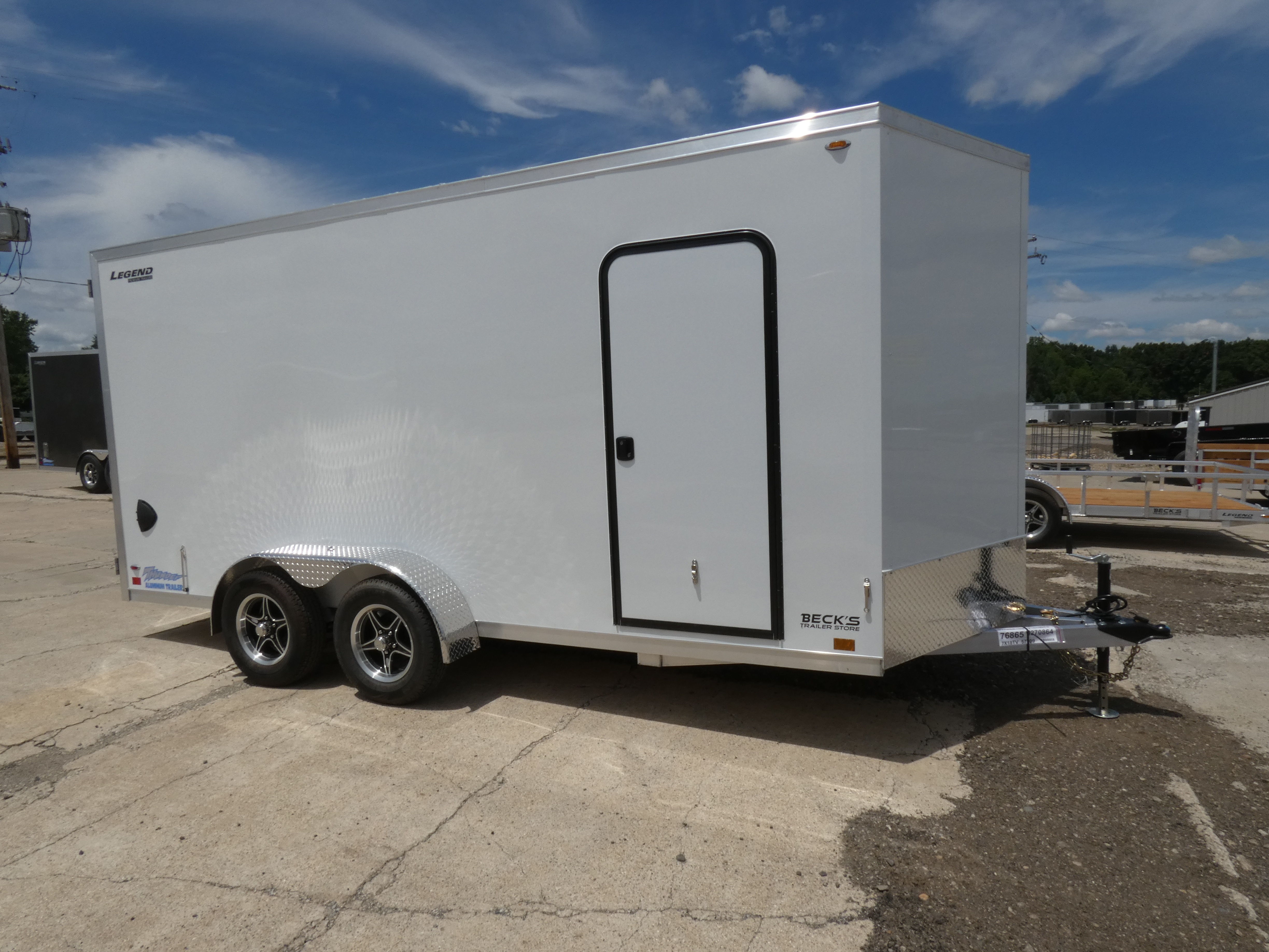 2027 LEGEND Thunder V-nose 7' x 18' Aluminum Enclosed Cargo Trailer in Saint Johns, MI