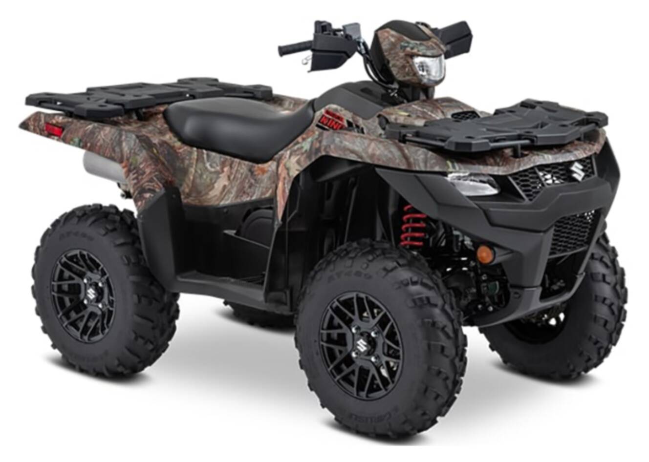 A photo of this 2025 Suzuki KingQuad 750AXi Power Steering SE Camo