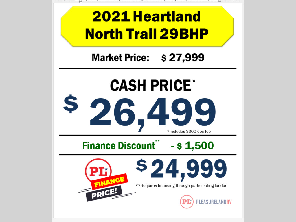 2021 Heartland North Trail 29BHP in st. cloud MN