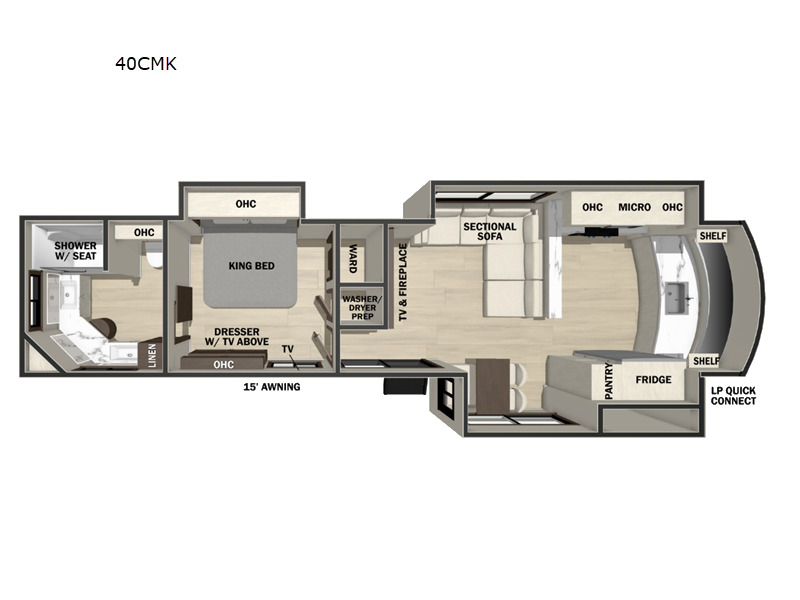2026 Forest River Rv Cedar Creek Cottage 40CMK in bunker hill IN