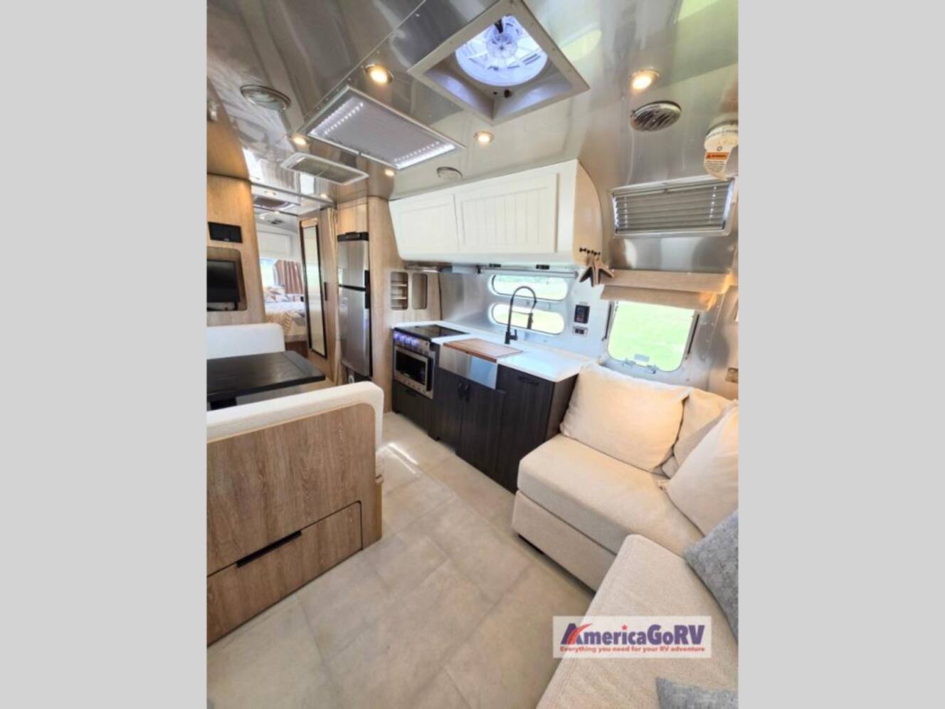 A photo of this 2023 Airstream Pottery Barn Special Edition 28RB