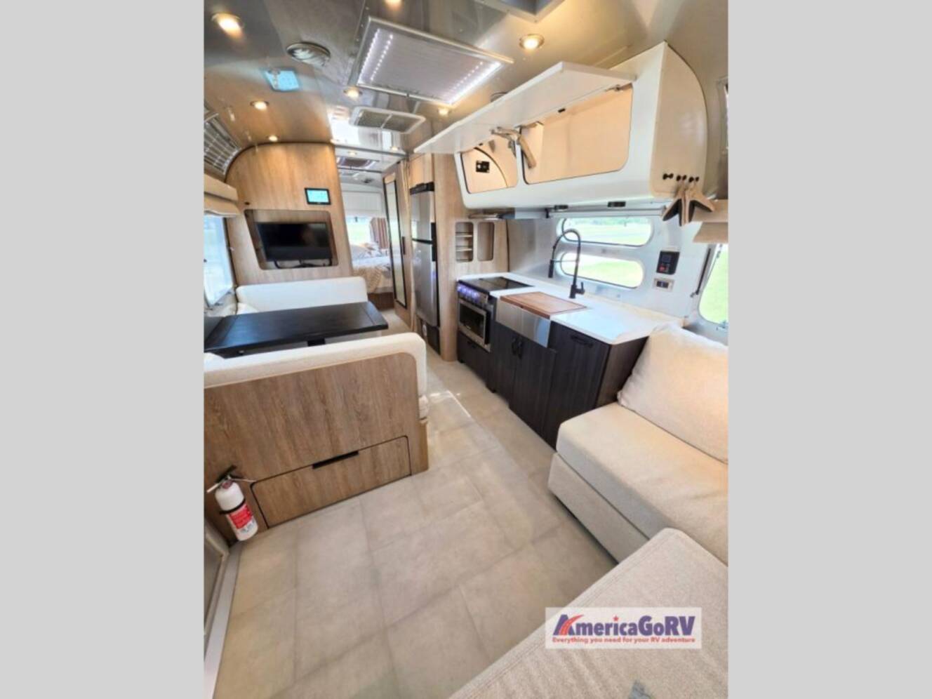 A photo of this 2023 Airstream Pottery Barn Special Edition 28RB