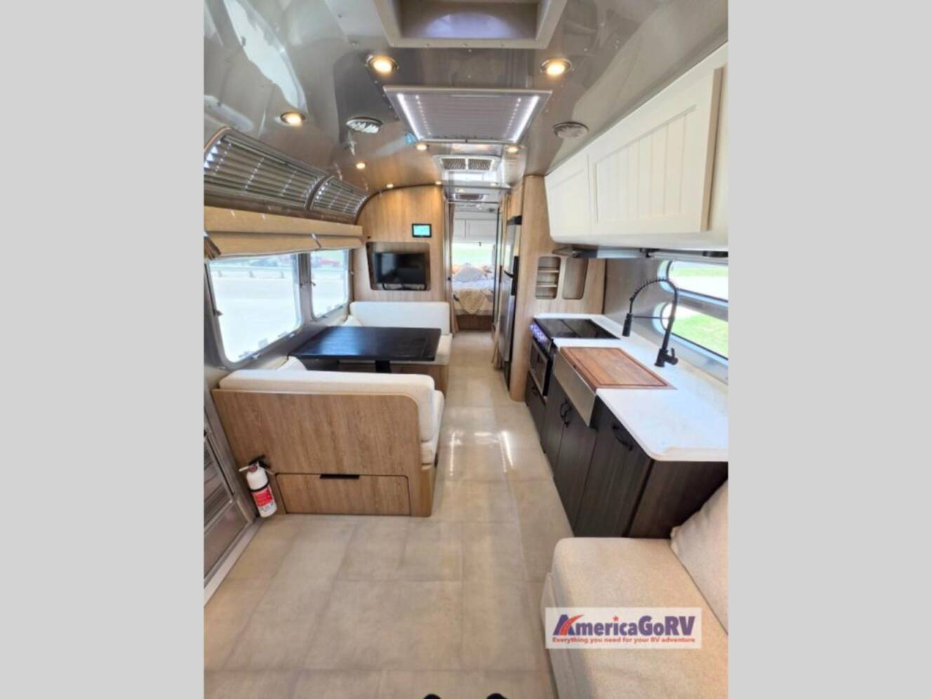 A photo of this 2023 Airstream Pottery Barn Special Edition 28RB