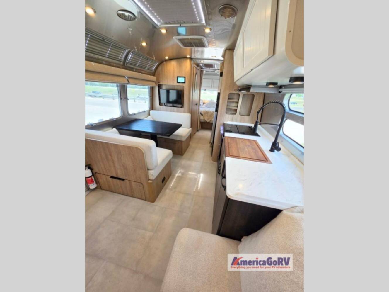 A photo of this 2023 Airstream Pottery Barn Special Edition 28RB