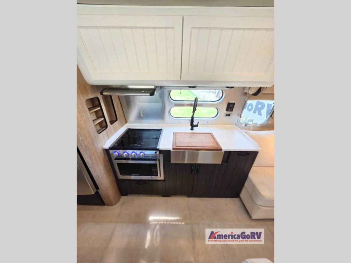 A photo of this 2023 Airstream Pottery Barn Special Edition 28RB