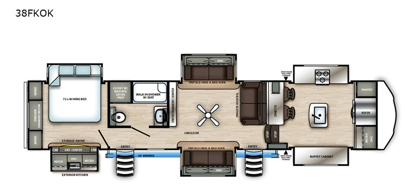 2020 Forest River Rv Sierra 38FKOK in inez TX