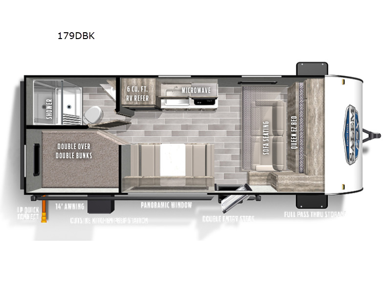 2022 Forest River Rv Wildwood FSX 179DBK in oklahoma city OK