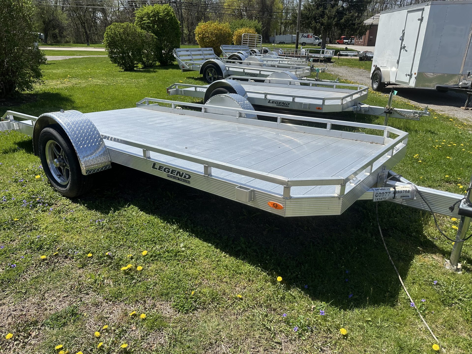 2025 Legends Trailers 7 ft x 14 ft aluminum TILT utility trailer in North Ridgeville, OH