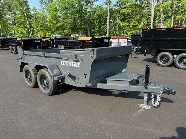 2027 NORSTAR 5X10 Powder Coated 7K Single Ram Dump Trailer W/Ra in Loudon, NH