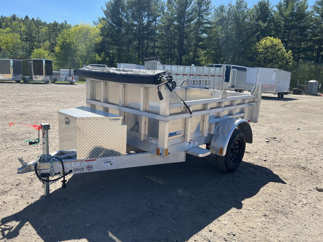 2026 CARGOPRO 5X8 3.5K Aluminum Dump Trailer W/Tarp Kit in Turner, ME
