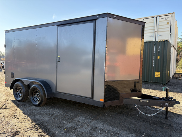 2026 COVERED WAGON 7x14 Enclosed Cargo w/Blackout Package & PolyCore in Turner, ME
