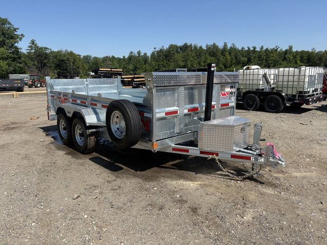 2026 N&N 7X14 15K Heavy Duty Dump Trailer W/Spare Mount, Ti in Turner, ME