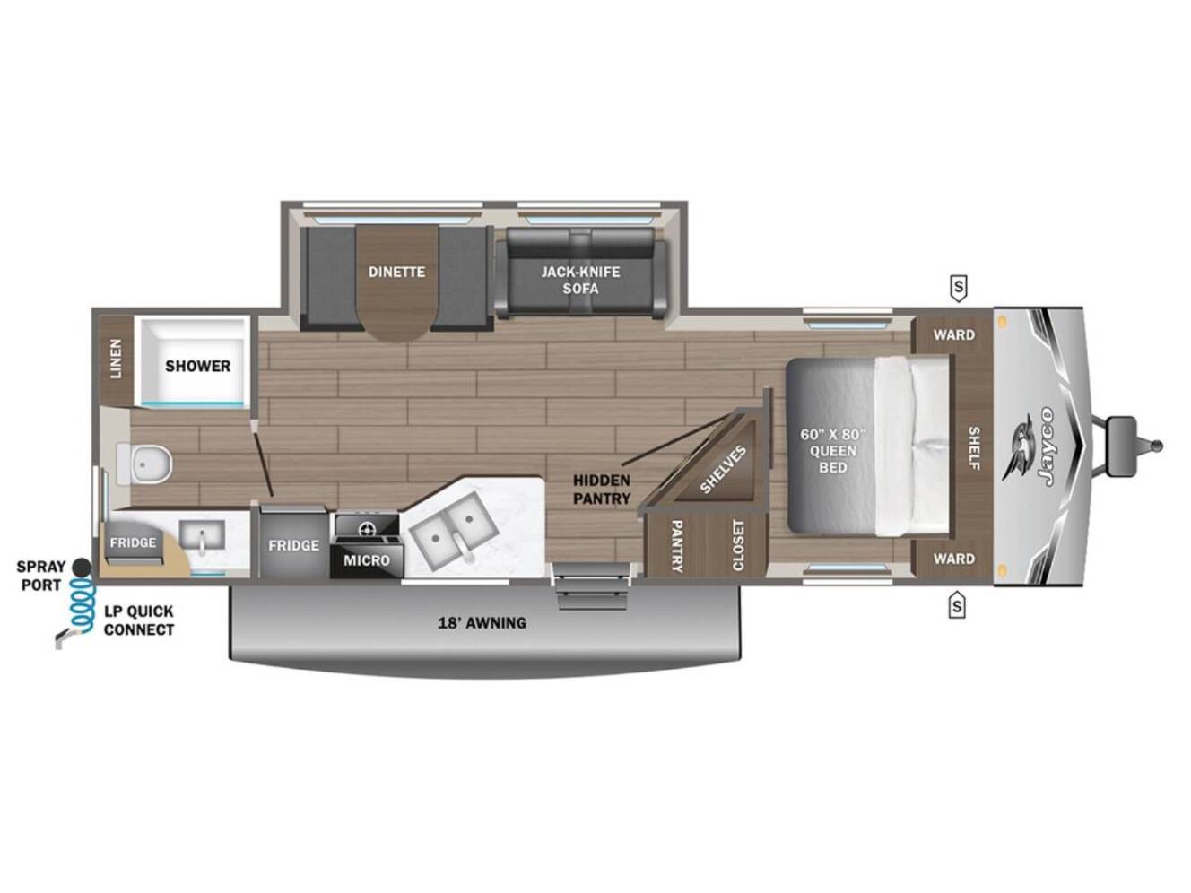 A photo of this 2026 Jayco JAY FLIGHT SLX 265MWS