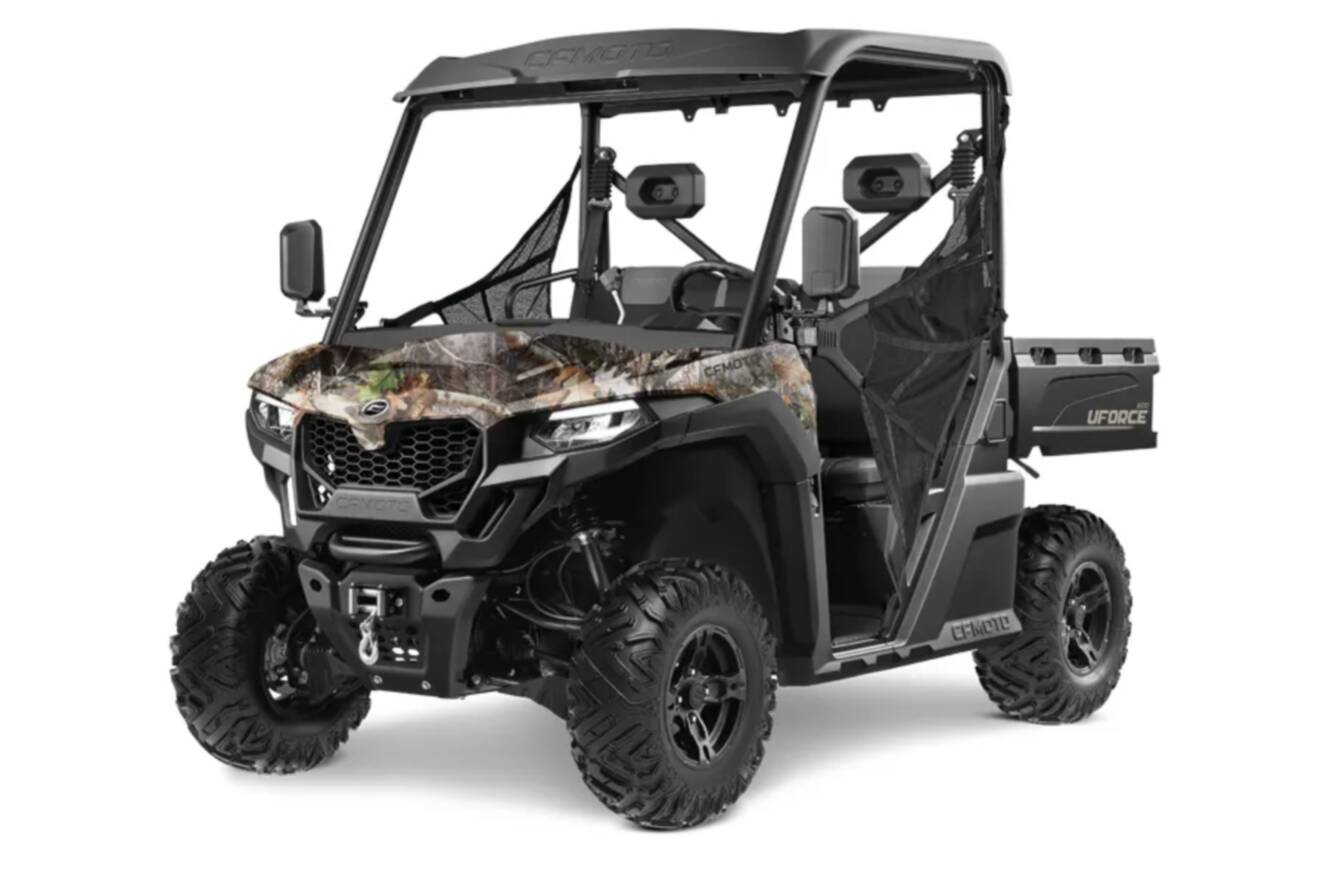 A photo of this 2026 CFMOTO UFORCE 600 Camo