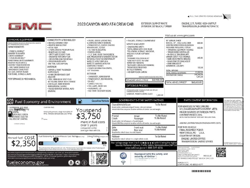 2023 GMC CANYON