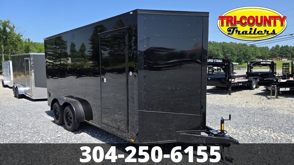 2026 Spartan 7X16 7K ENCLOSED .080 POLY BLACK W/7' HEIGHT RAMP DOOR in Beaver, WV