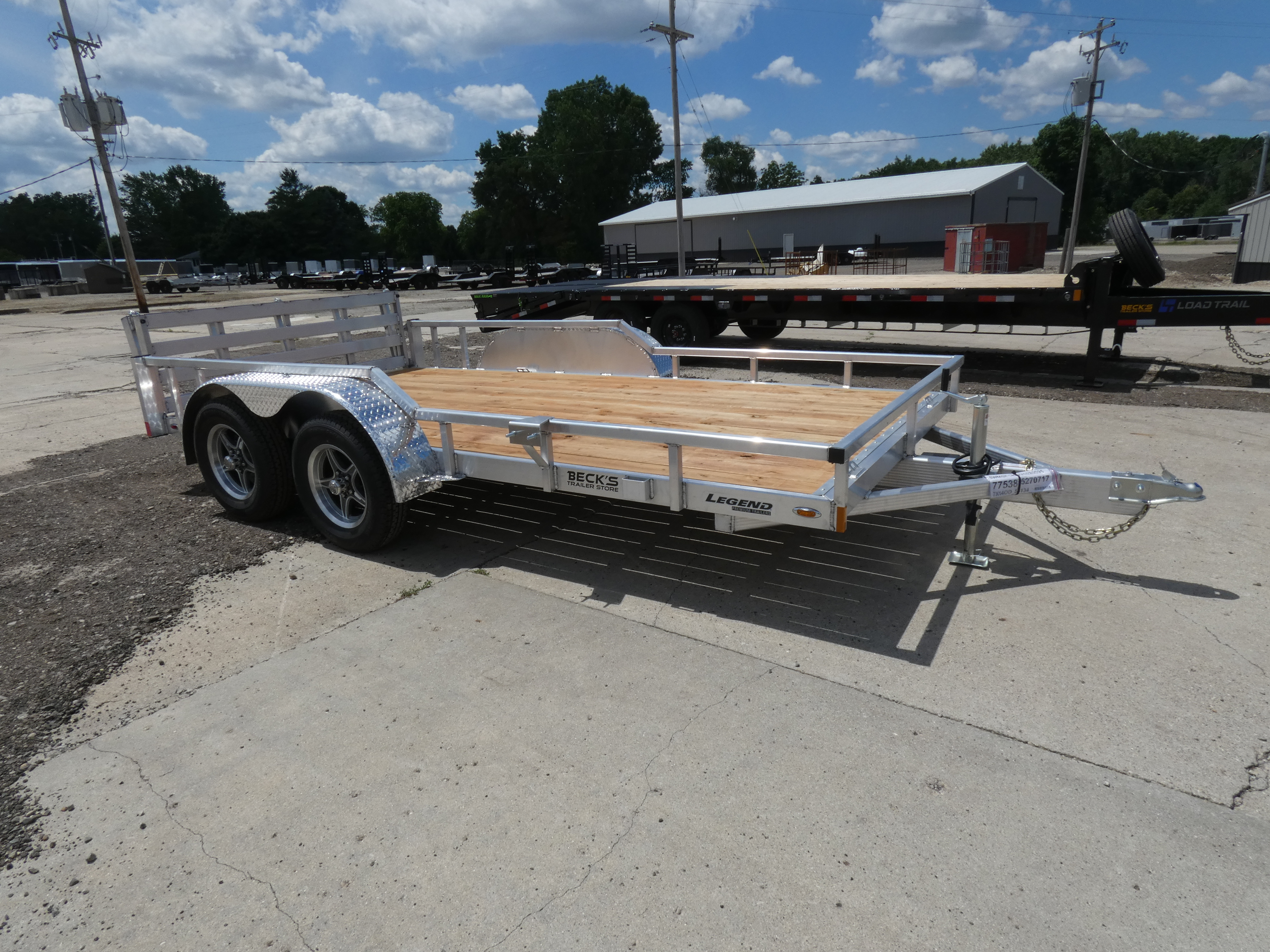 2027 LEGEND Open Deluxe Tandem Axle 7' x 14' Aluminum Utility Trail in Saint Johns, MI