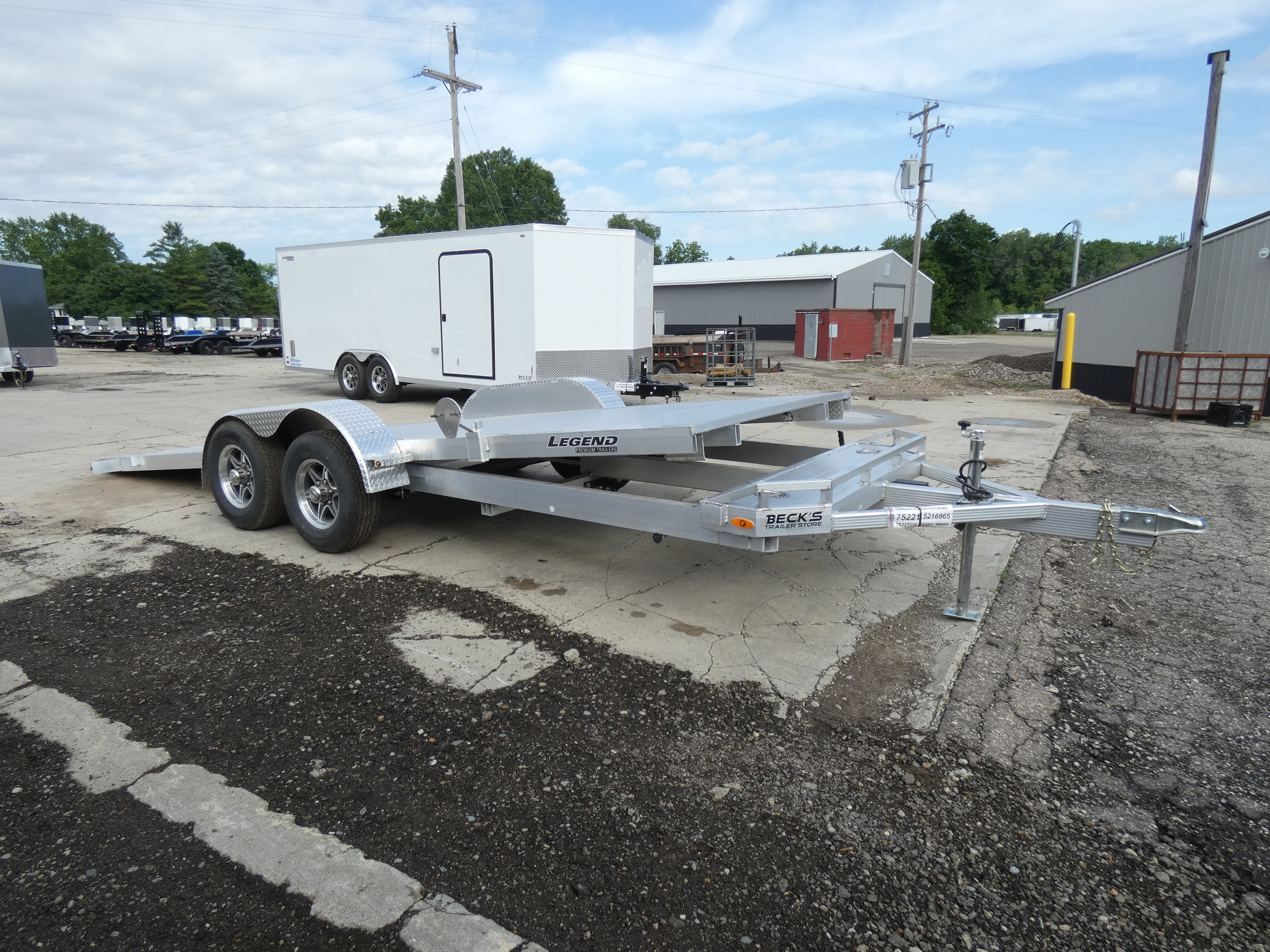 2027 LEGEND Aluminum Tilt Deck Car Hauler - 5200# Torsion Axles - B in Saint Johns, MI