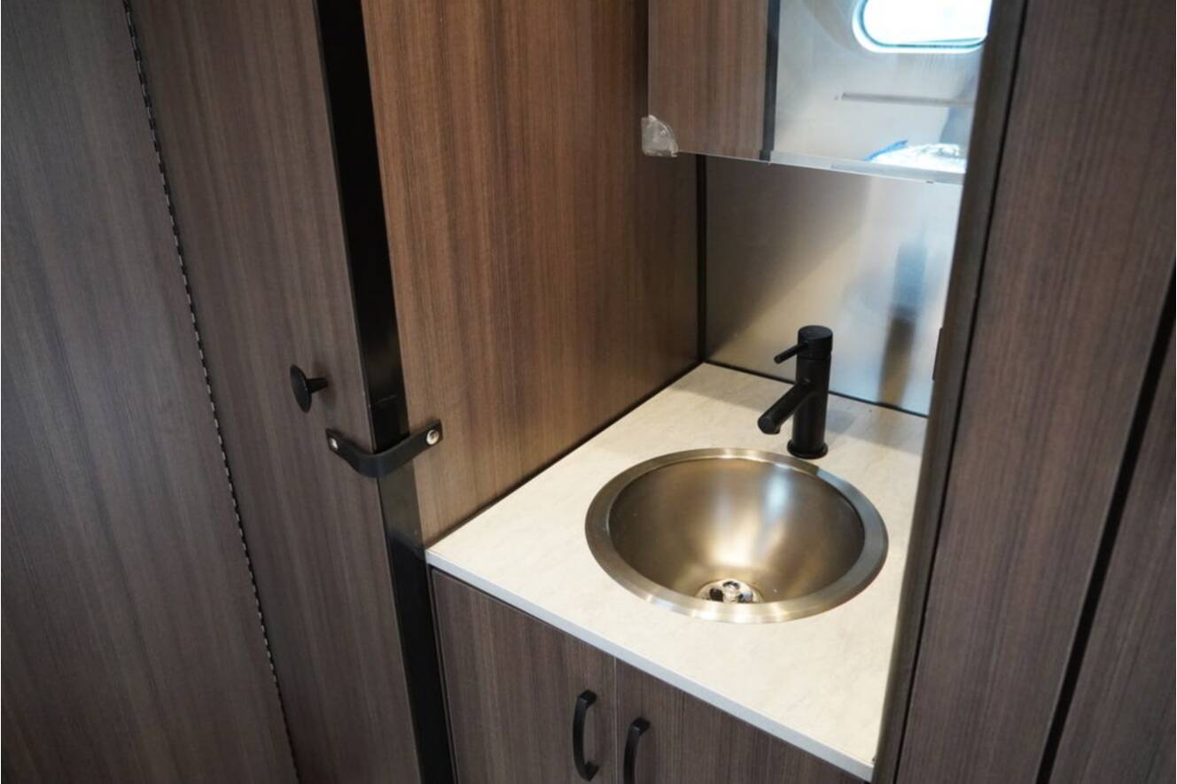 A photo of this 2023 Airstream Caravel 19CB
