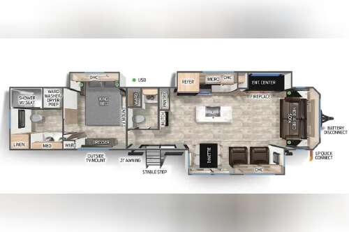 2027 Forest River Cherokee Timberwolf Destination Black Label 39NABL in mansfield OH